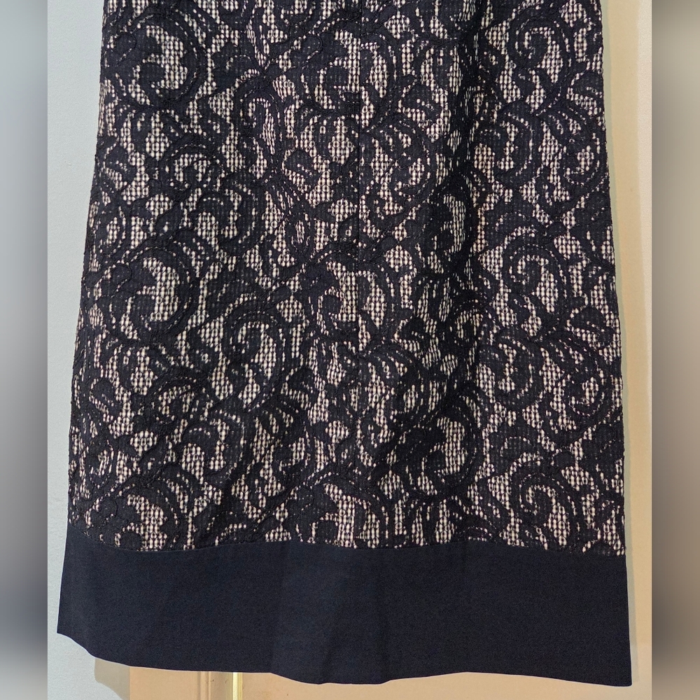 Women's Brooks Brothers Navy And White Sleeveless Dress, Size 4 - Picture 12 of 12